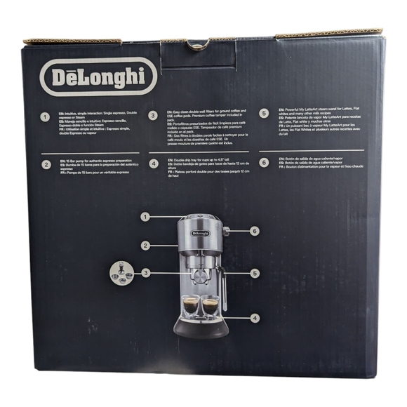 DeLonghi Dedica Arte Espresso and Cappuccino Maker New - Picture 3 of 3